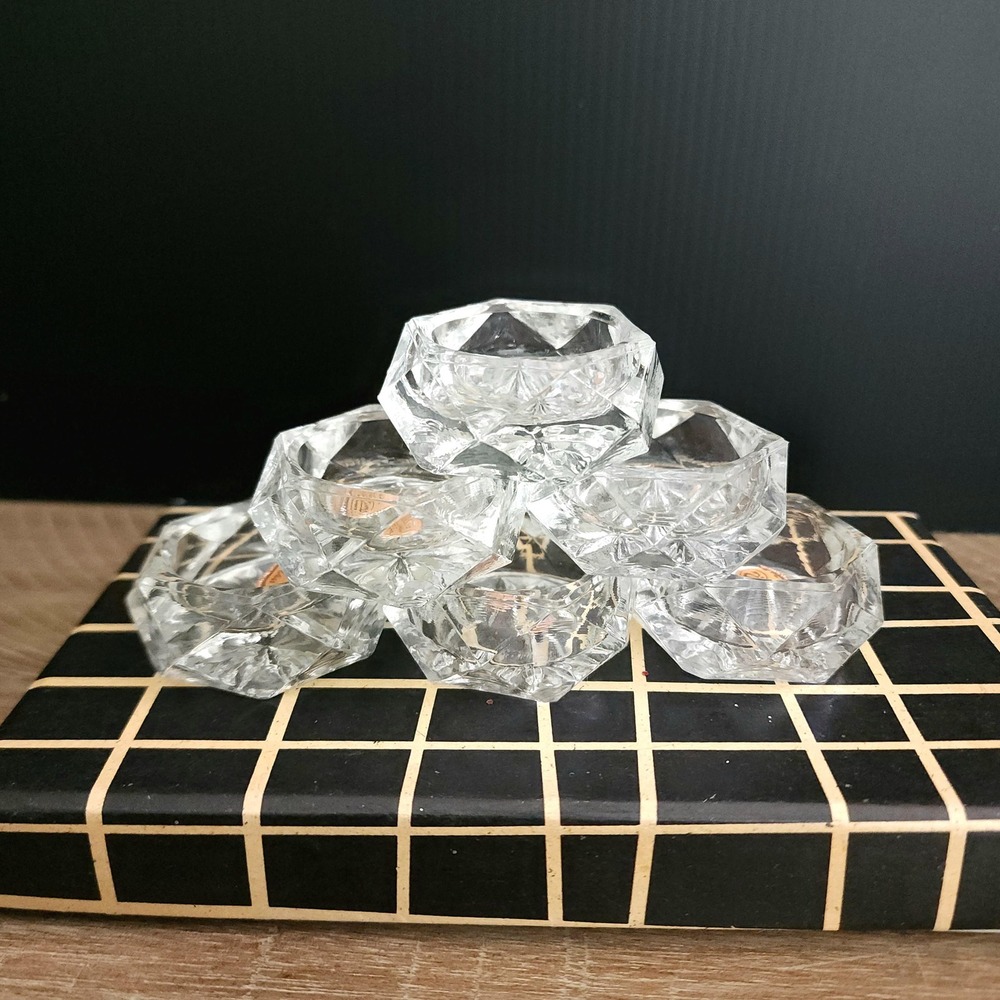 Vintage Boxed Salt Cellar Set with Spoons, Made in Czechoslovakia